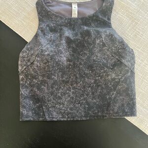 lululemon athletica Marble Gray Crop Top